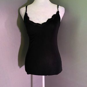 Black lace camisole
